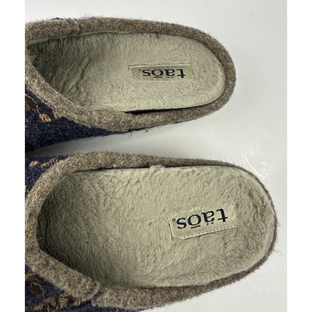Taos Woolderness Wool Blend Clogs Navy Arch Support Unisex 43 | W 12 M 9.5-10 - Picture 6 of 9